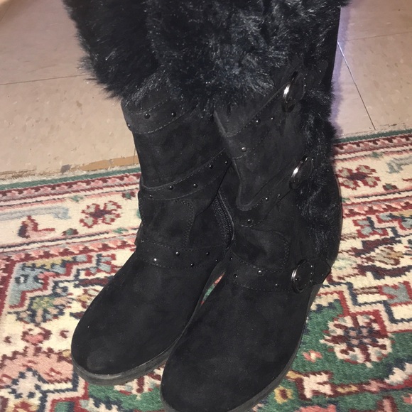 Rafaela all Black Winter Boots - Picture 3 of 3